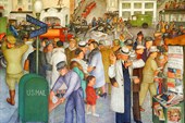 Coit Tower Murals - City Life by Victor Arnautoff 01